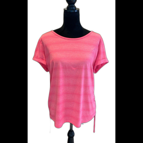 Made for Life Top Size PXL Activewear Pink Shortsleeved Blouse Work out - Picture 2 of 10